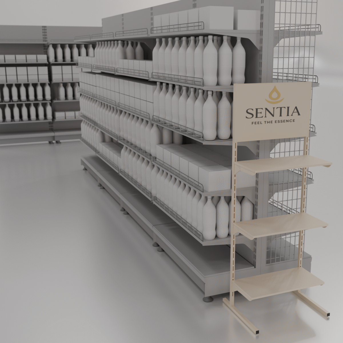 Sentia Display Stand | Elegant POS Rack by Goldisplay